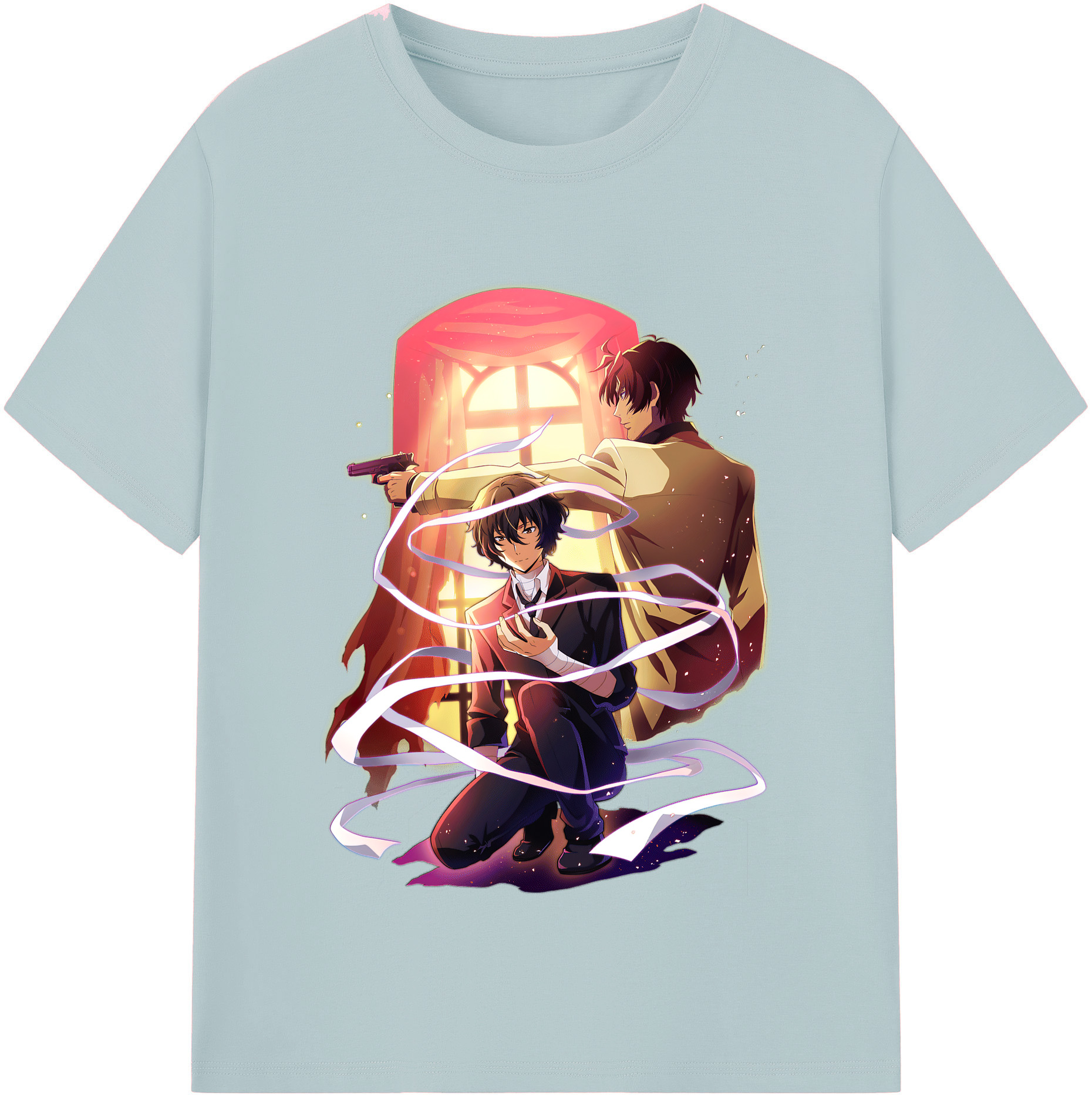 （画像用） 文豪ストレイドッグス Bungo Stray Dogs 綿100％半袖Tシャツ（フロントプリント）